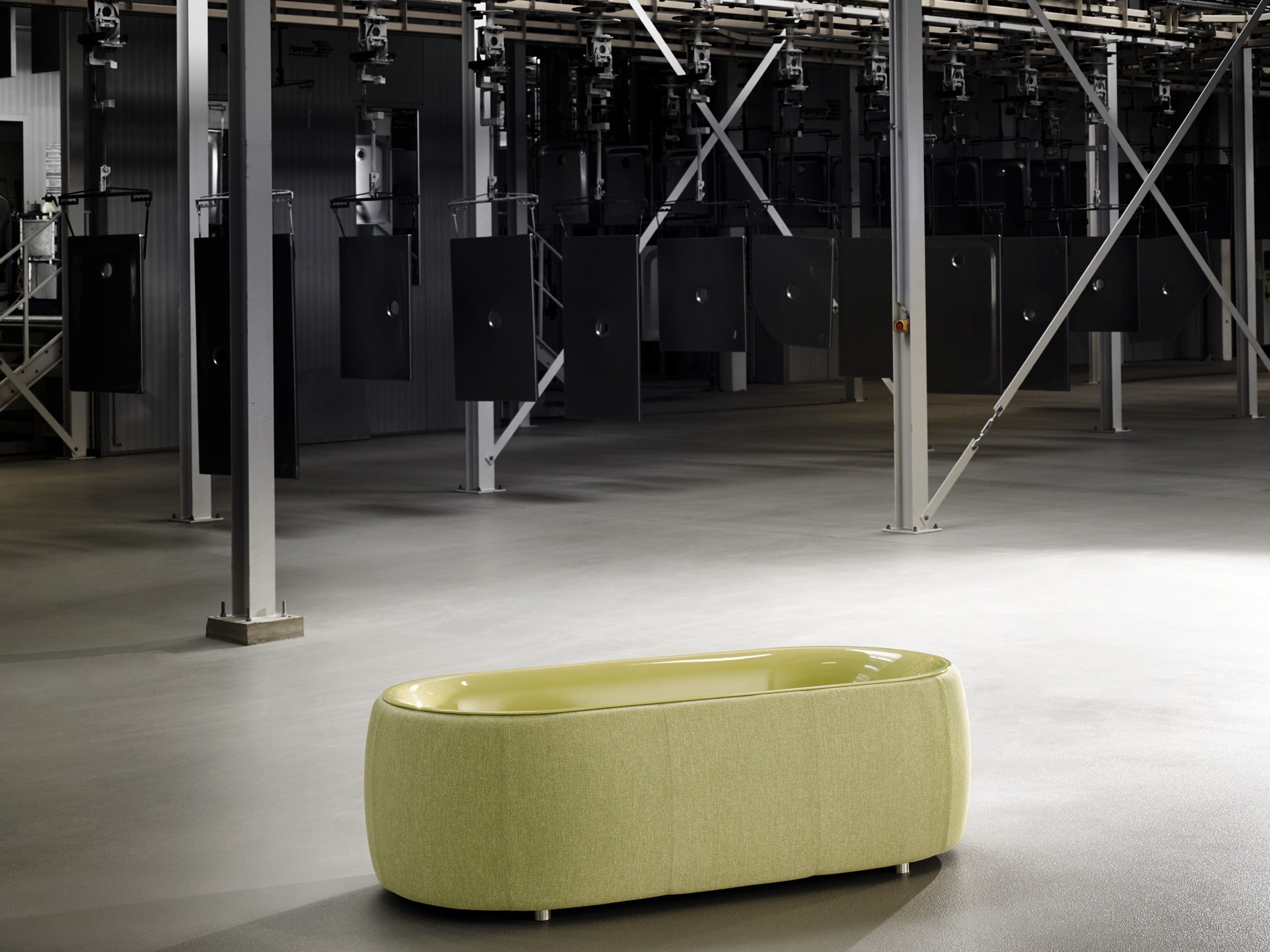 Эмалированная стальная ванна с тканевым покрытием Bette BetteLux Oval Couture ARCH-00051159 - Вид №4