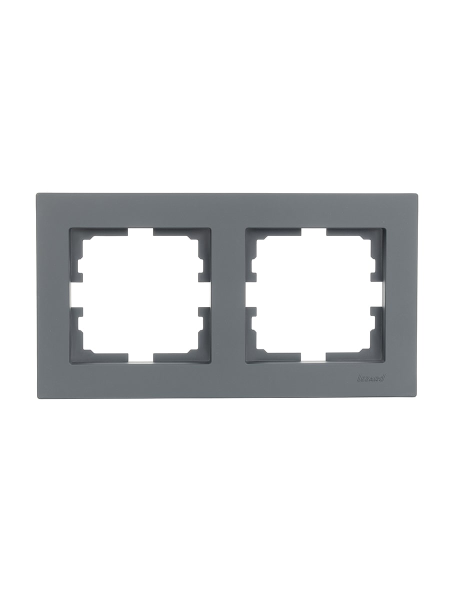 VESNA Рамка 2-я горизонтальная графит LEZARD 742-3400-147