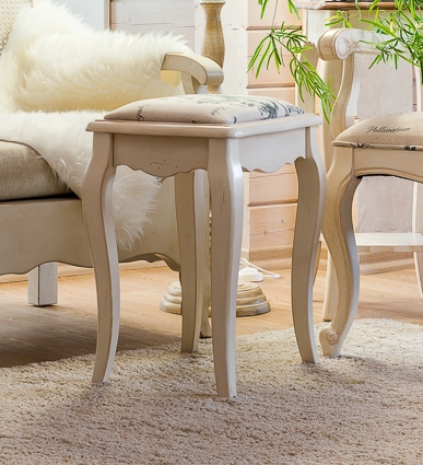 Табурет Mobilier de Maison с мягким сиденьем Бежевый ДОМАШНЯЯ ОБСТАНОВКА MOBILIER DE MAISON 017200 Бежевый Santreyd  - Вид №3