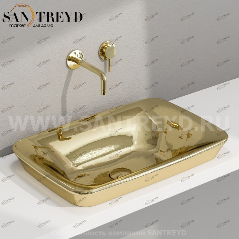 GE060OR Встроенная раковина под столешницу прямоугольная Ceramica Globo GENESIS