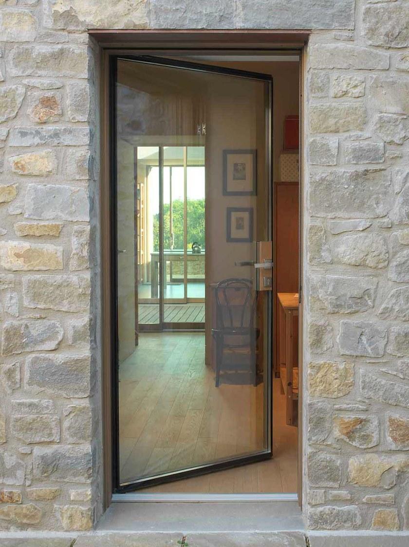 CARMINATI SERRAMENTI Входная дверь из дерева и стекла Skyline system sun-id-1494390 - Вид №3