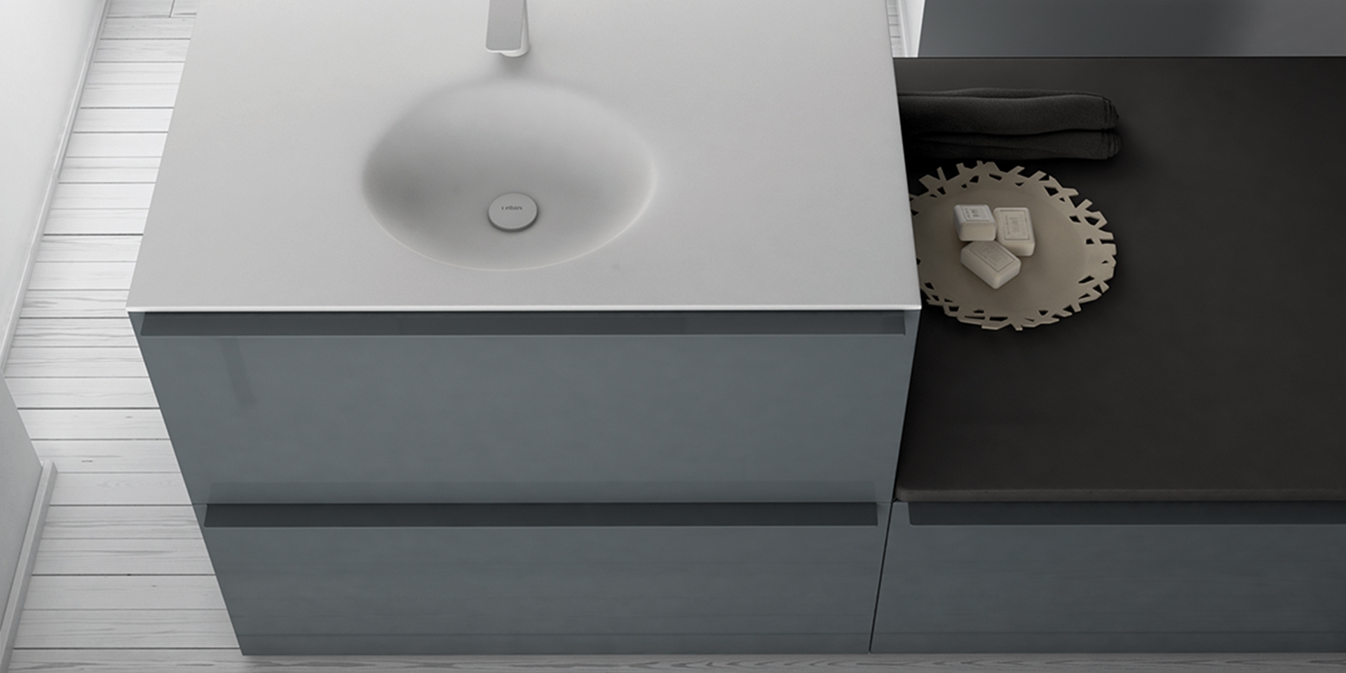 Модуль-тумба с 2 ящиками KA028B  Inbani Ка - Вид №2