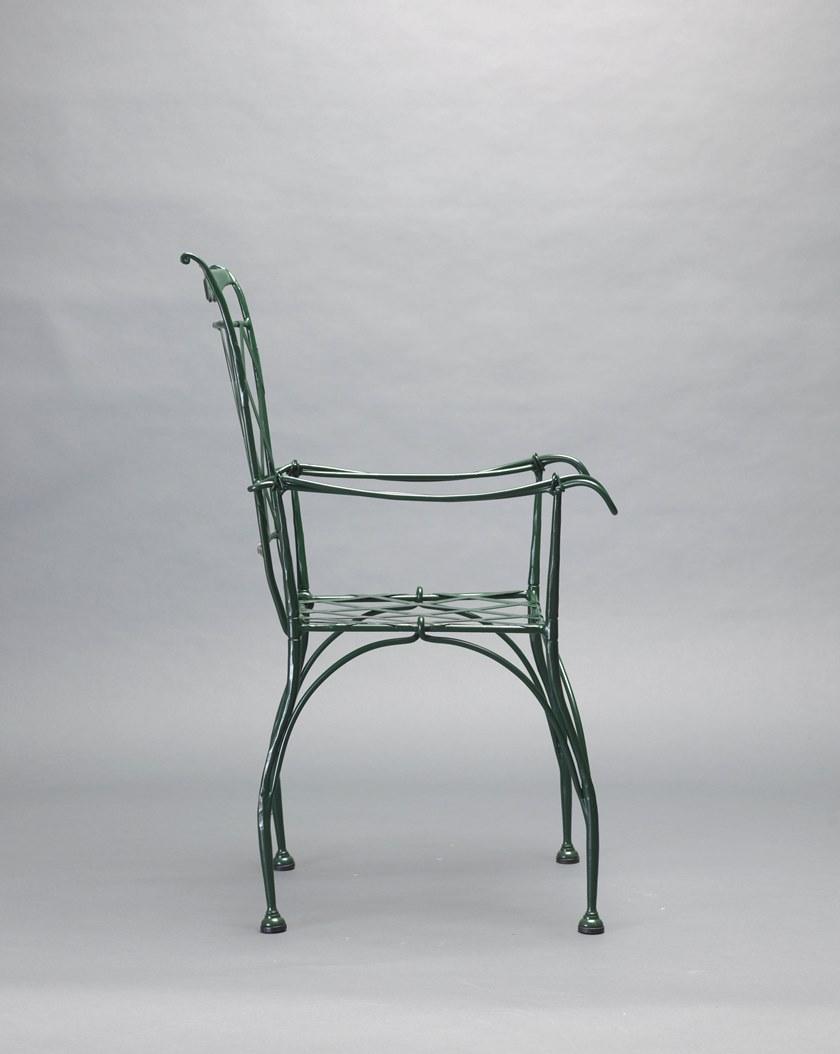 OFFICINACIANI Садовый стул из железа с подлокотниками Florio Gf4005ch-b  - Вид №2