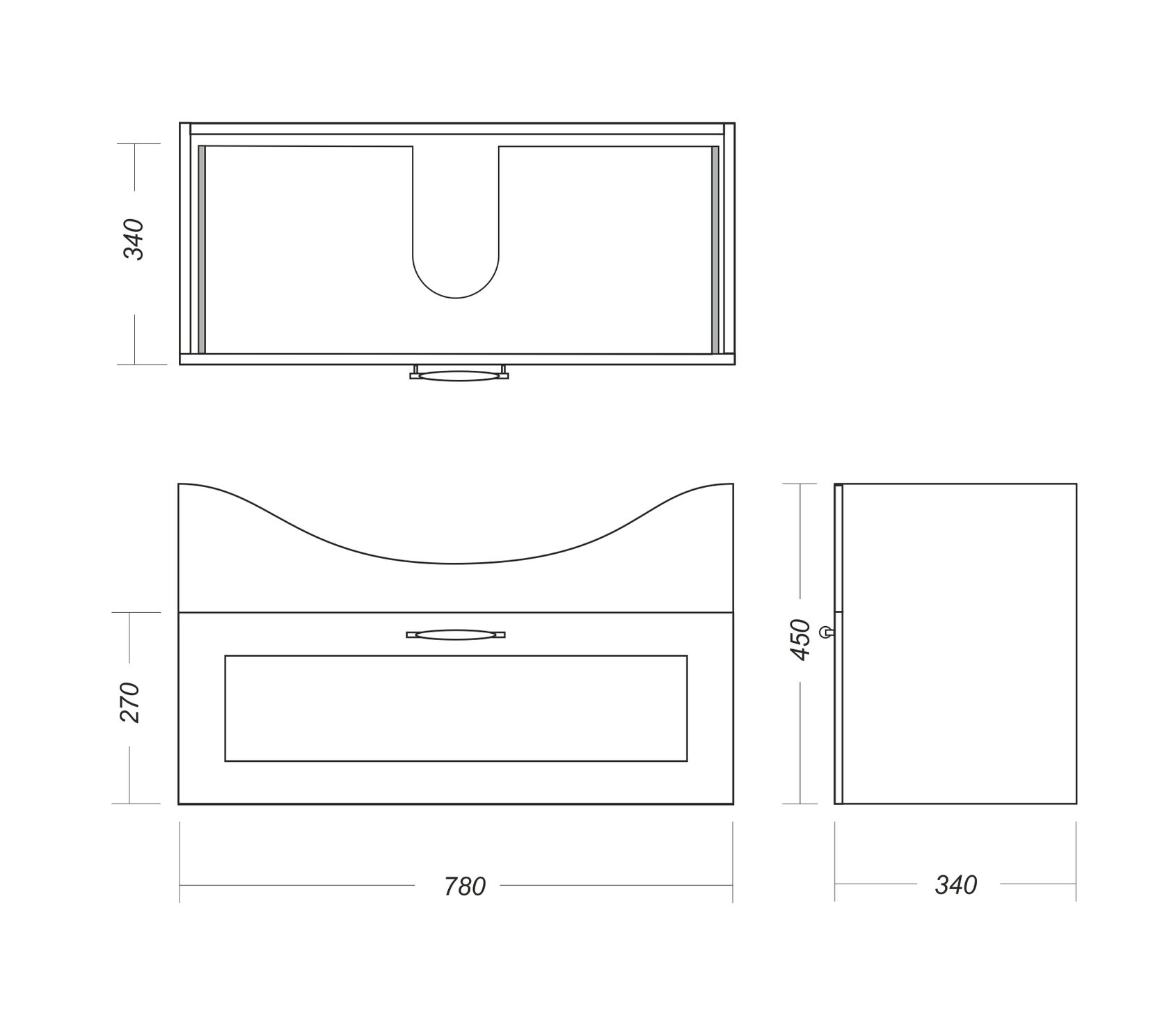 Мебельный комплект«Classic 80» SANITA LUXE CLSSLCW80011W1 - Вид №1
