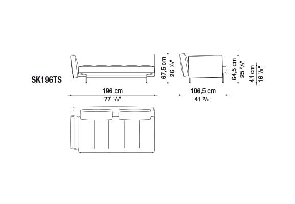 Секционный диван из ткани B&B Italia SAKé ARCH-00142615 - Вид №13