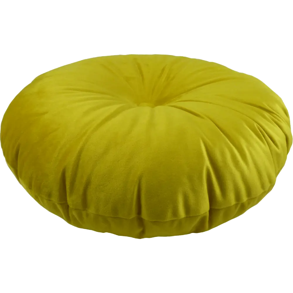 Подушка круглая Ø45 см цвет жёлтый LINEN WAY STLM-2092212 - Вид №1