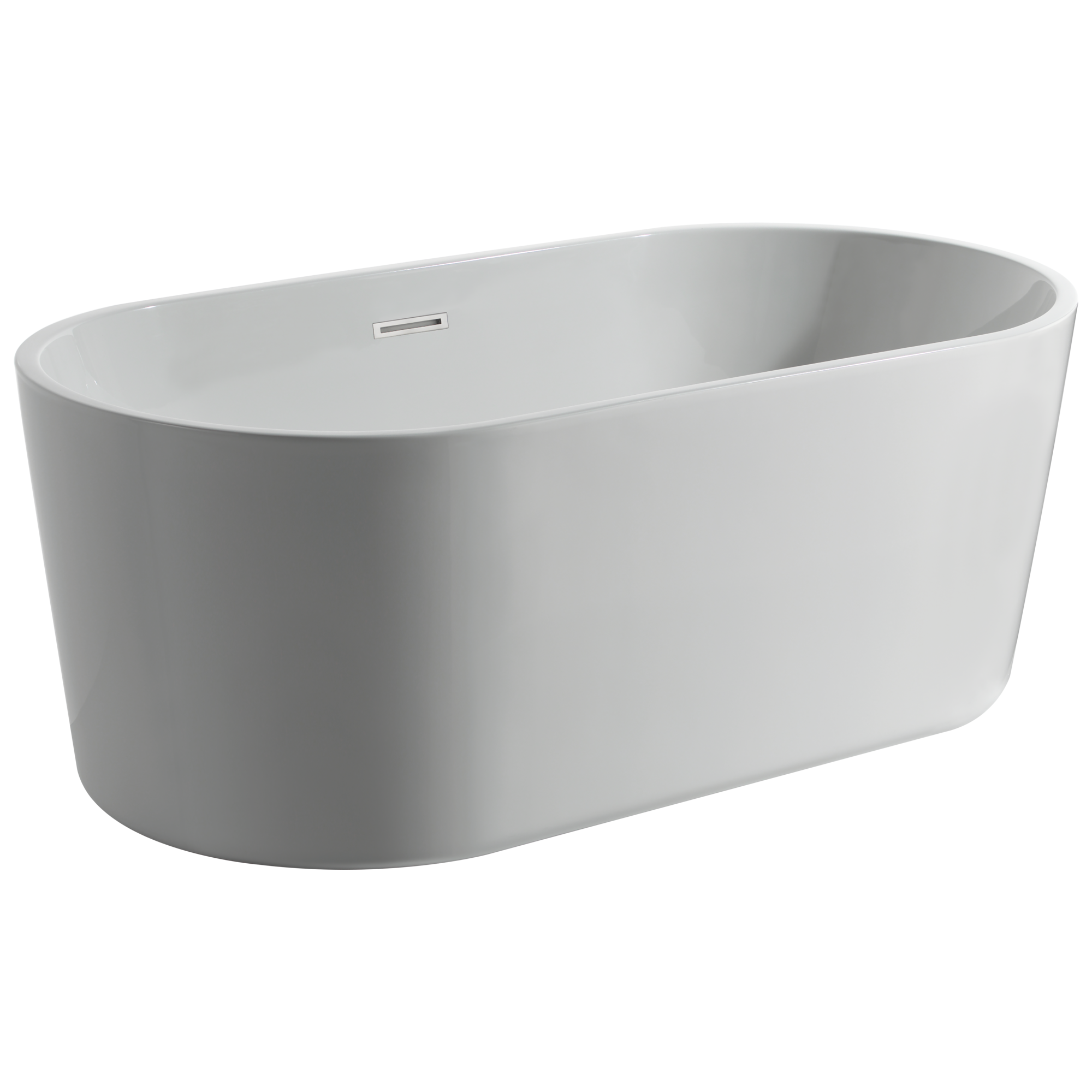 60 дюймов x 30 дюймов отдельно стоящая ванна с центральным сливом Delta Faucet DB256806-6030WH