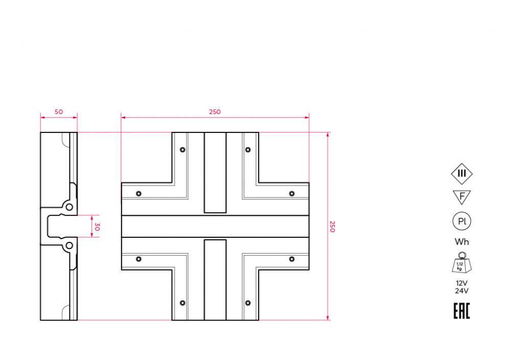 SN 302 Соединительный элемент (перекрестие 90/90) для Stellanova SABER 30  - Вид №2