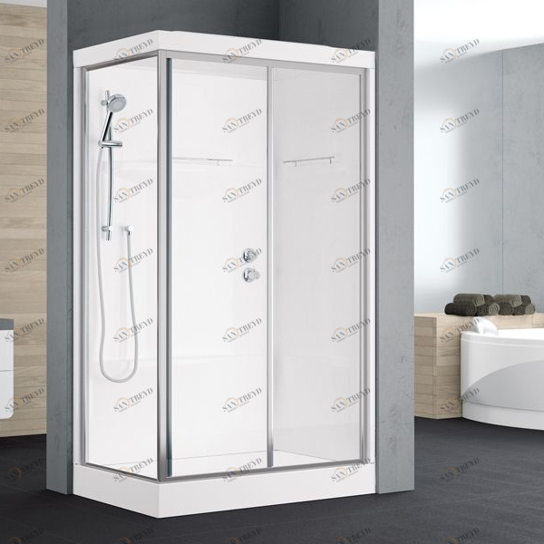 Novellini. Душевая кабина 100x80 см 2P STANDARD с крышей ALBA ALB2P108SMT1BALB2P108DMT1B