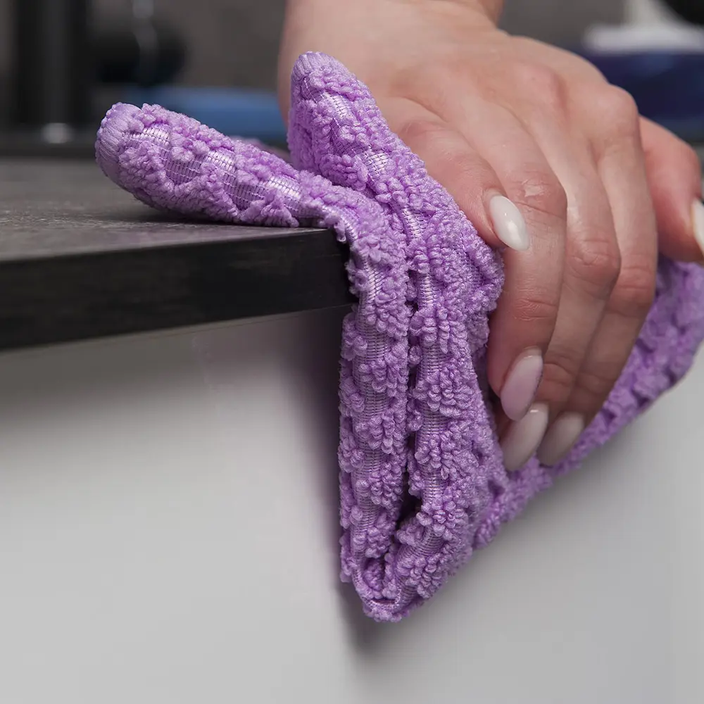 Салфетки для уборки YOU'LL LOVE Estetic - фиолетовые микрофибровые 2 шт 84922244 STLM-0057203 - Вид №7