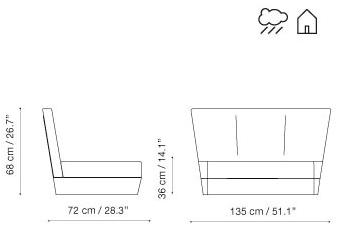 iSimar Модульный садовый диван Lagarto 9158 / 9132 - Вид №8