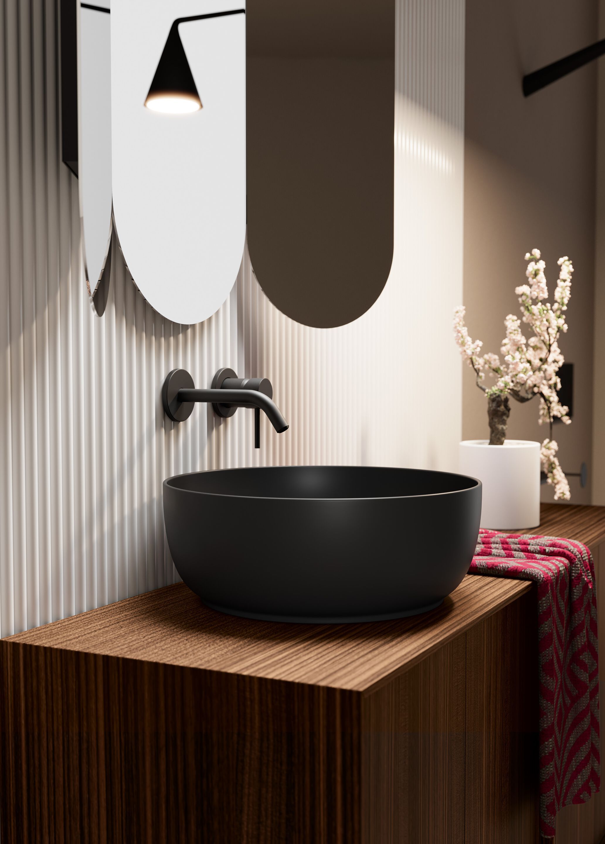 Двойной подвесной умывальник Scarabeo Ceramiche Laila ARCH-00007778 - Вид №5