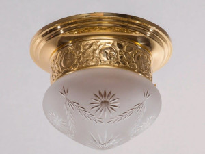 Латунный потолочный светильник