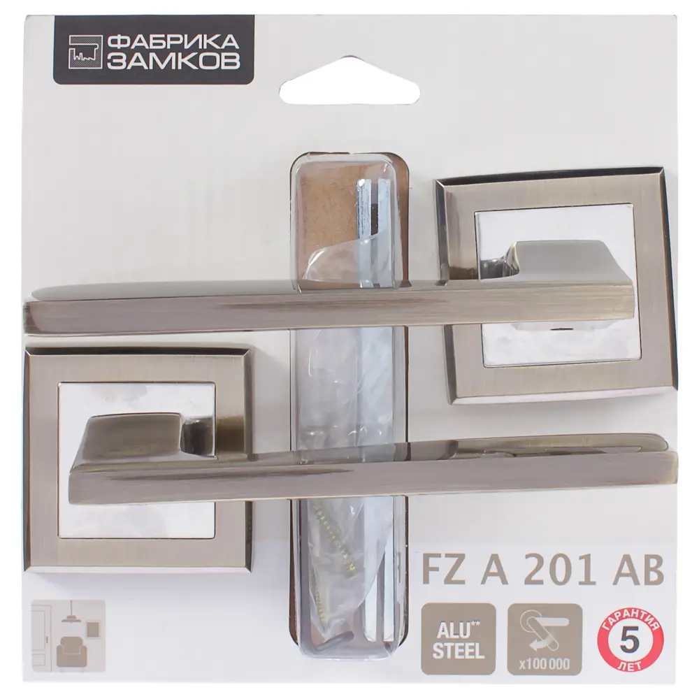 Дверные ручки на розетке Фабрика Замков A 201 AB в стиле классика 18809852 STLM-0012934 - Вид №3