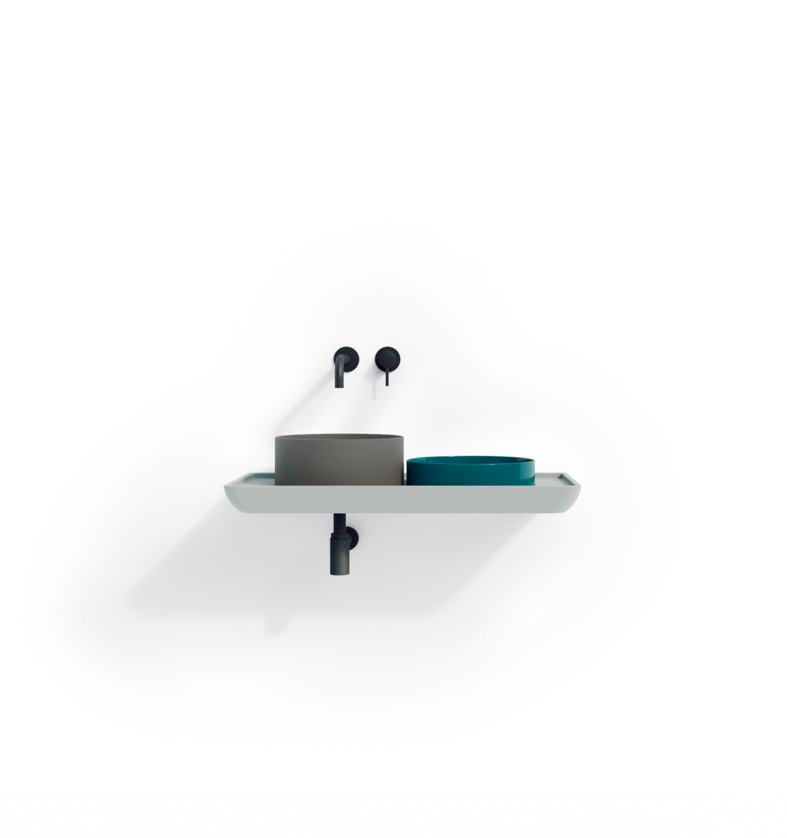 Керамическая подвесная круглая раковина с столешницей Nic Mediterraneo ARCH-00005780 - Вид №8