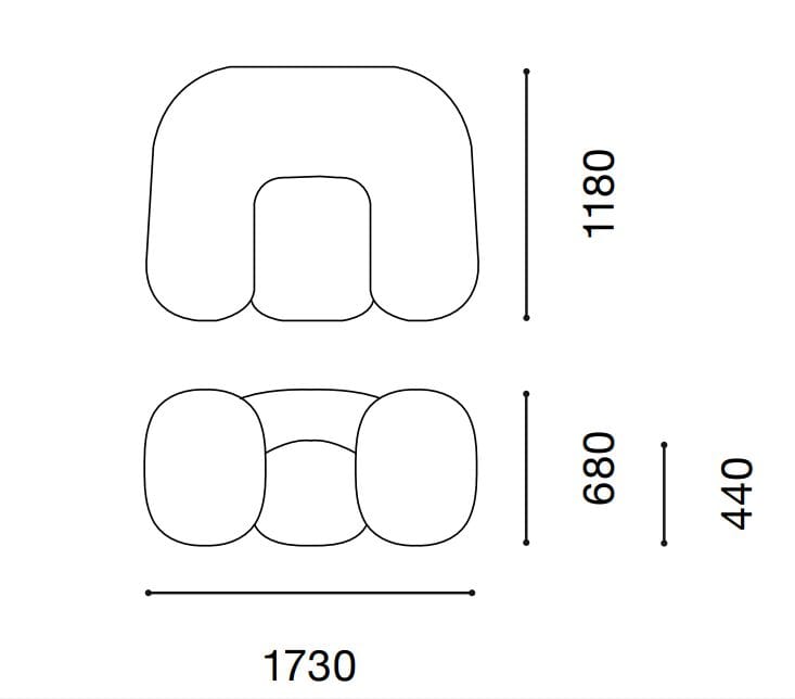 Тканевое кресло Established&Sons MOLLO ARCH-00109244 - Вид №10
