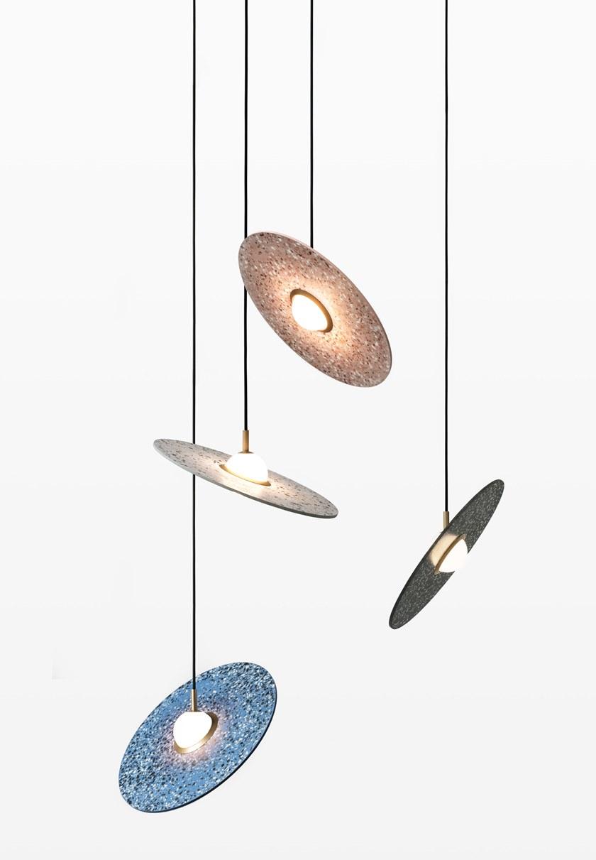 Bentu Design Подвесной светильник с прямым светом в венецианском терраццо  C132620 /520 /420  - Вид №2