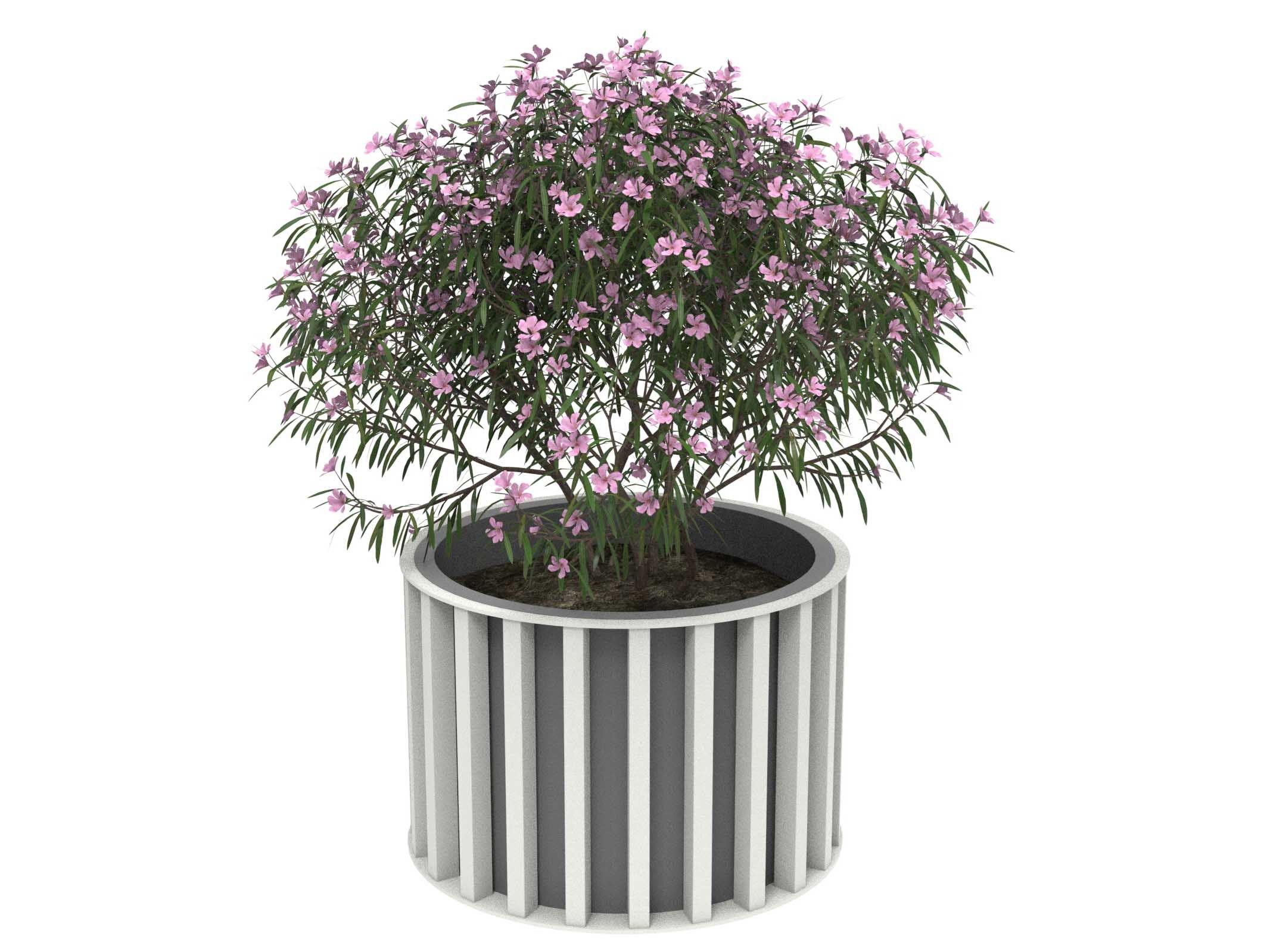 Оцинкованная сталь круглый низкий плантатор Lazzari Динамо ARCH-00115712 - Вид №18