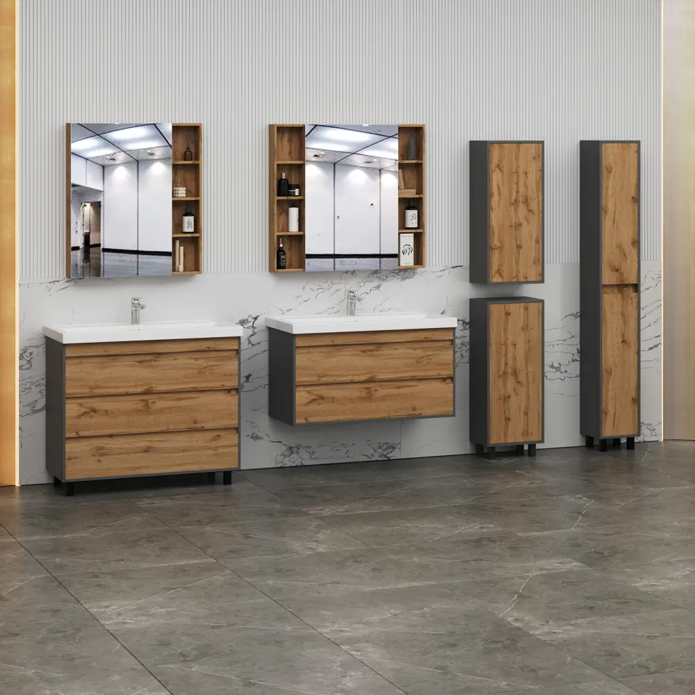 Тумба Santreyd Wood TWP80 для ванной с двумя ящиками, 80 см 88695642 STLM-0985630 - Вид №8