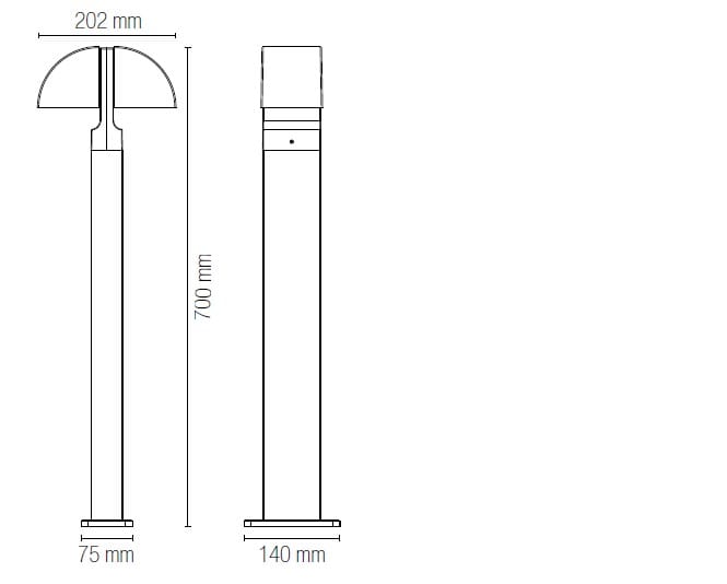 Алюминиевый светодиодный световой столб Fan Europe Lighting INTEC ARCH-00020145 - Вид №2