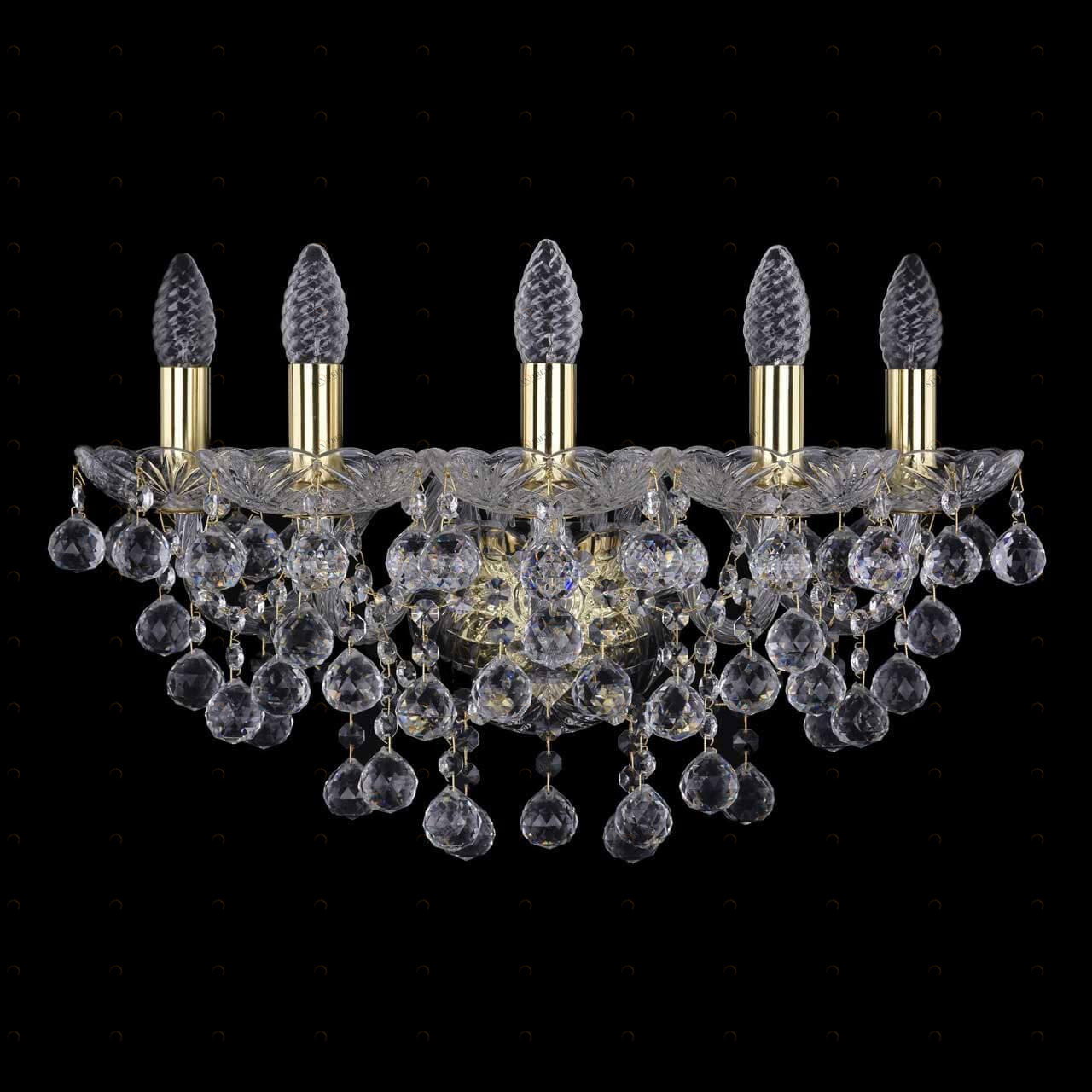 Бра настенное золотистое Bohemia Ivele 1409B XL/G BOHEMIA IVELE СВЕЧА 00-3889035 Золото 