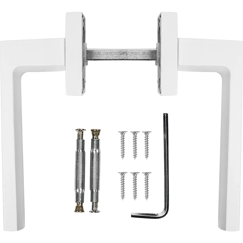 Дверные ручки Proffero LD-25 без запирания цвет матовый белый STLM-2014560 - Вид №1