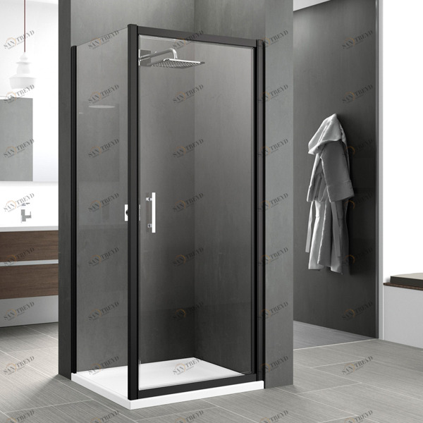 Душевой уголок 102x101 ZEPHYROS G+F Novellini ZEPHYROS с черным профилем ZEPHYR961HZEPHYRF981H