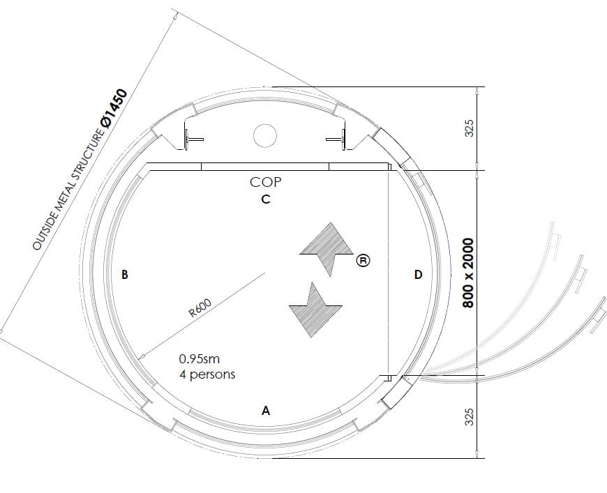 Внутренний гидравлический круглый мини-датчик NOVA Elevators специальный ARCH-00071049 - Вид №18