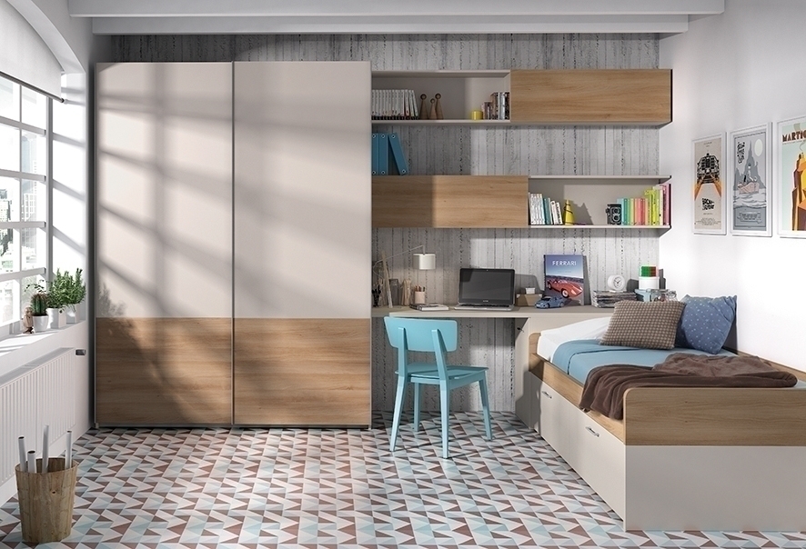 102842 Детская комната с кроватью-раскладушкой Ambiente 13 Arasanz Oslo Santreyd - Вид №1