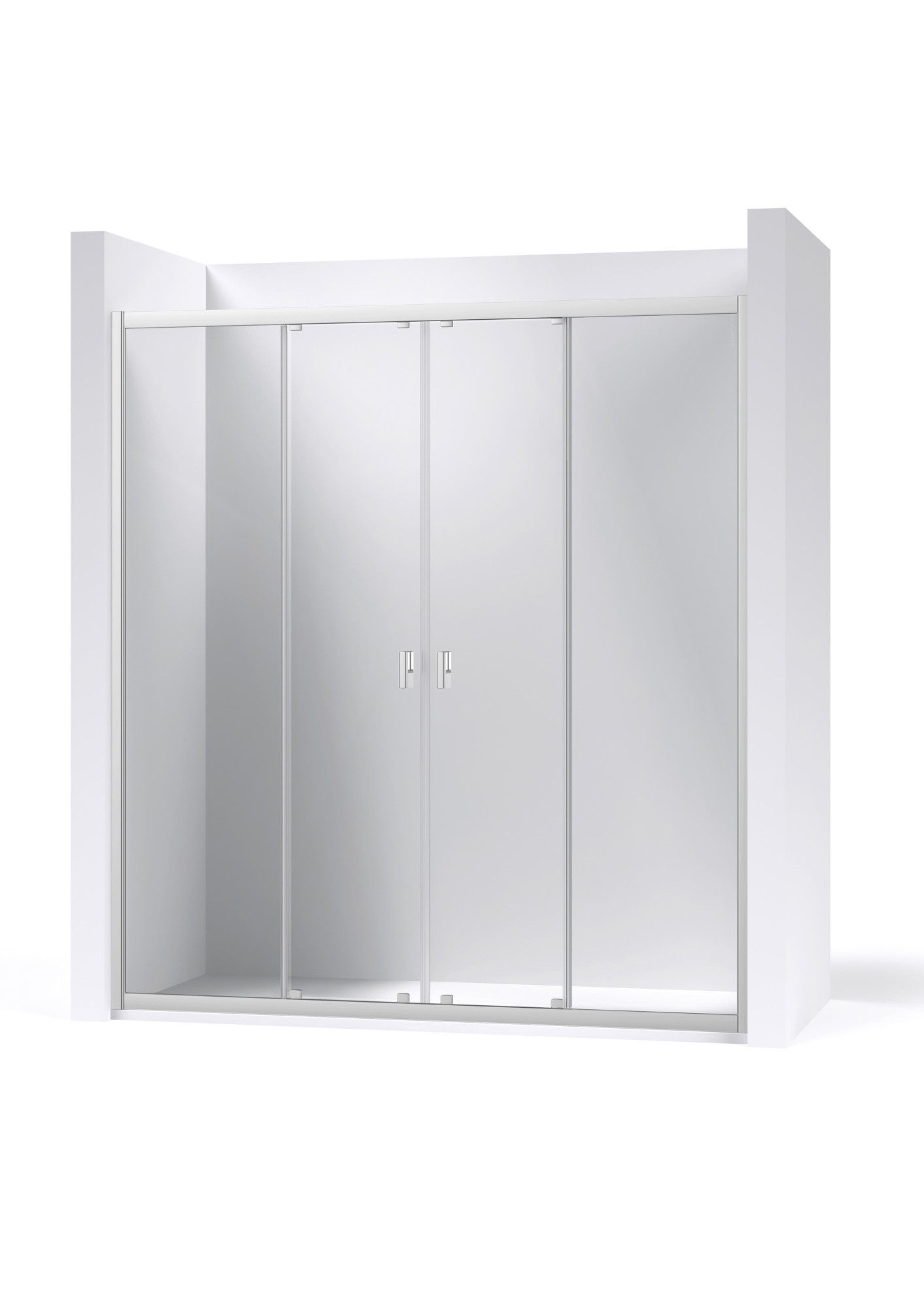 AM237......... L4-E - Душевая панель с 2 раздвижными панелями + 2 стационарными панелями ROCA Easy