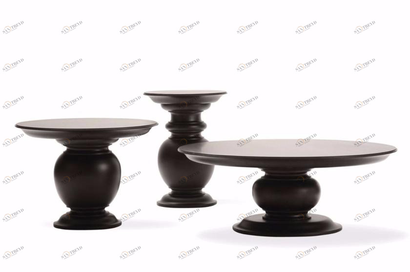 OPERA CONTEMPORARY Круглый деревянный журнальный столик sun-id-1356436