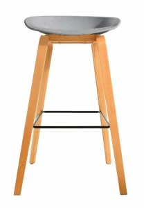 Барный стул серый Quadro BRADEX HOME  00-3974003 Серый