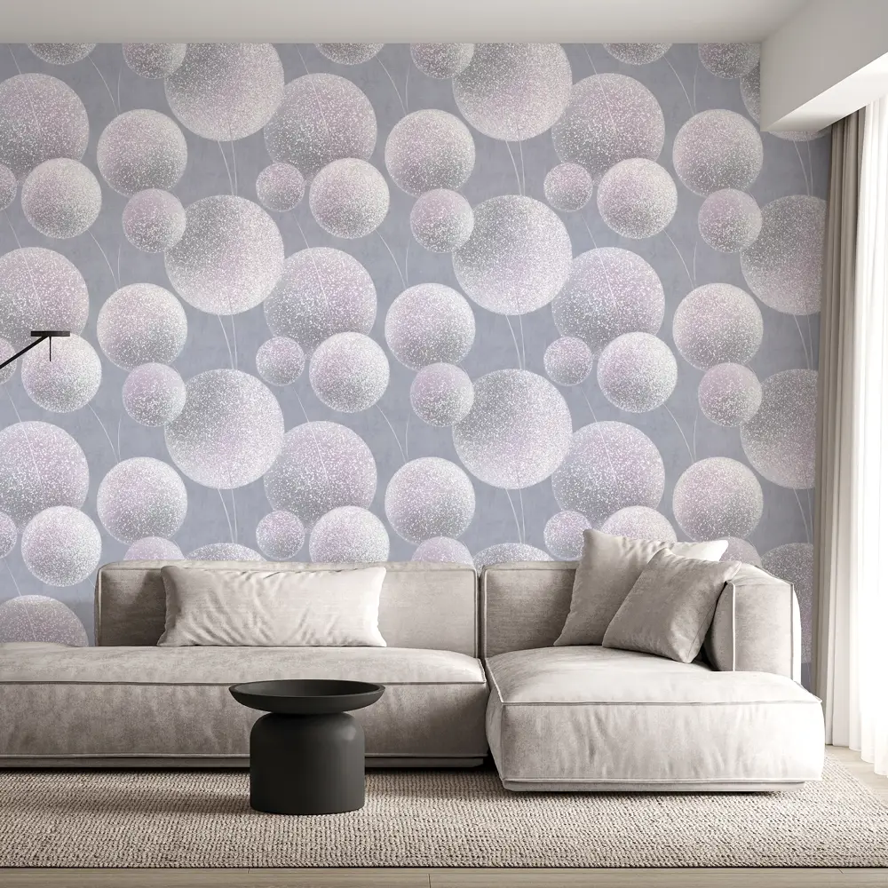 Обои флизелиновые Wall Decor Элис фиолетовые 1.06 м 75240-65 89378489 STLM-2011024 - Вид №3