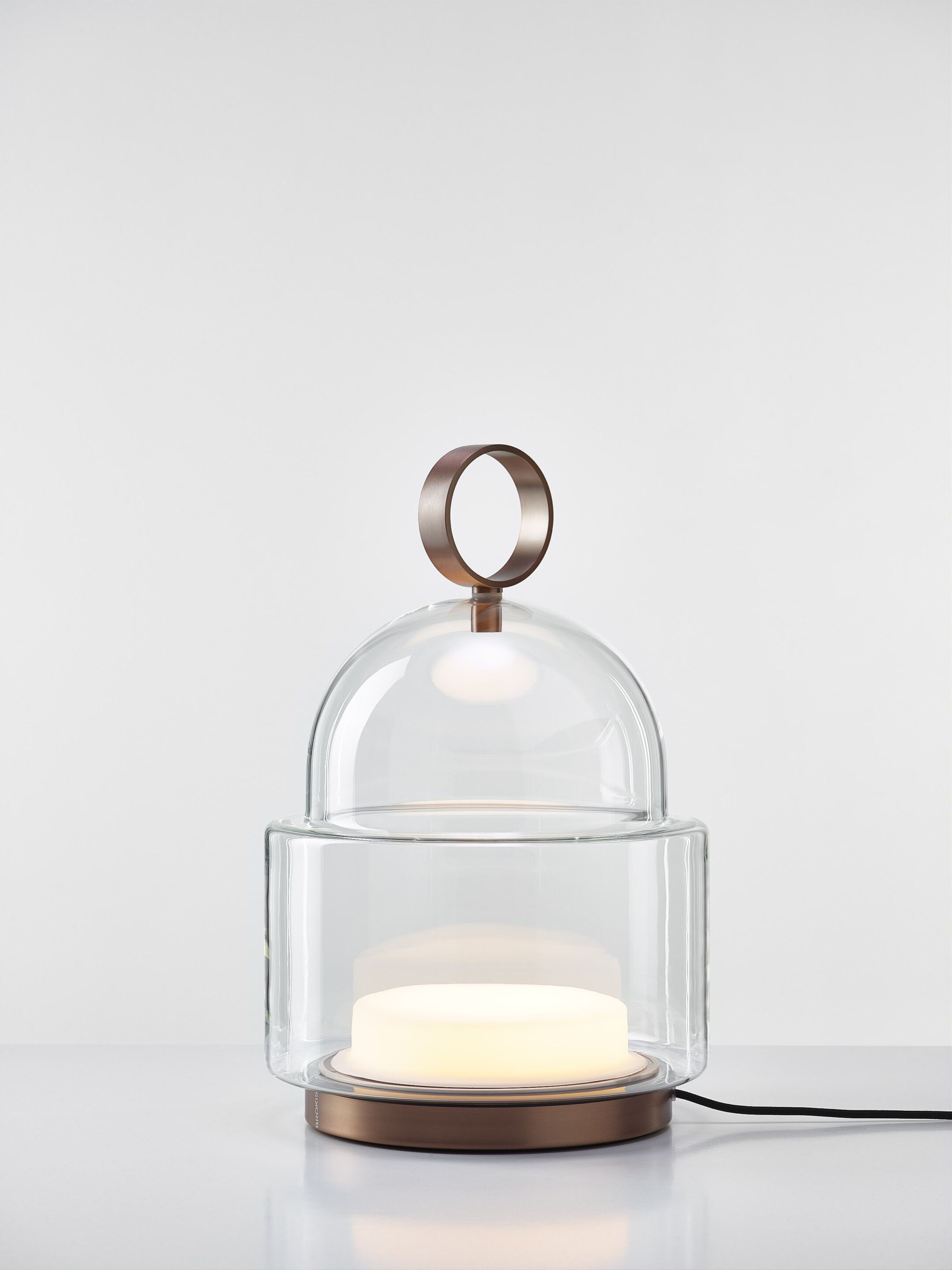 Напольная лампа из дутого стекла BROKIS купол ARCH-00011428 - Вид №14