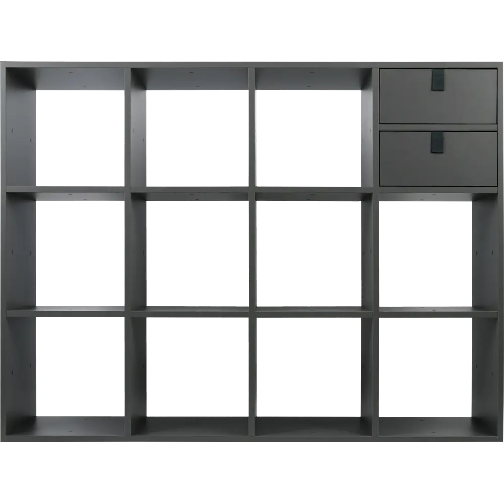 Стеллаж Spaceo KUB 12 секций 104.9x139.2x31.7 см ЛДСП цвет графит 82731893 STLM-2190569  - Вид №6