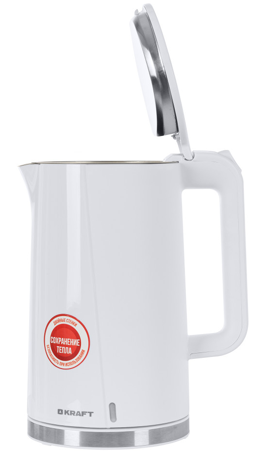 9062889 Электрочайник KRAFT KF-KPS1765W белый STDN-0017710 - Вид №3
