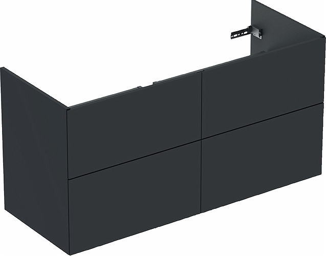 9751673111 IDO Elegant напольная тумба под мебельную раковину, с четырьмя ящиками, W = 1200 мм, темно-серый - Вид №6