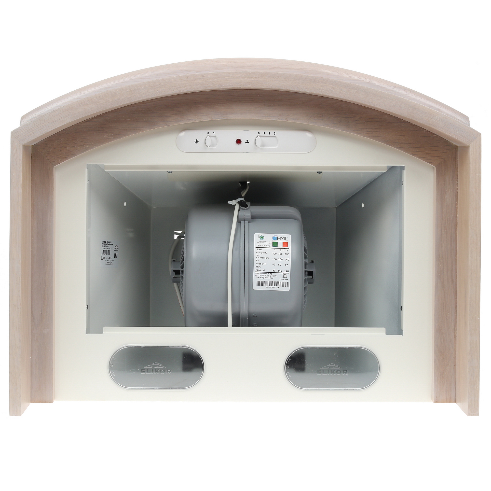 1080619 Вытяжка каминная ELIKOR Ротонда 60П-650-П3Л бежевый/коричневый STDN-0102124 - Вид №6