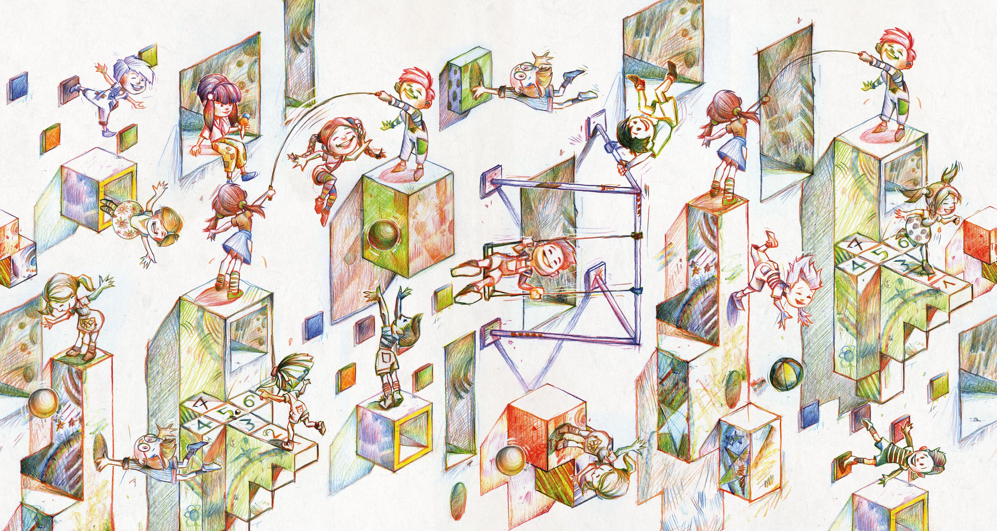 Цифровые печатные обои для детей Inkiostro Bianco Inkids ARCH-00085074 - Вид №5