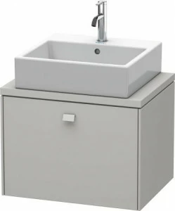 BR510000707 Тумбочка для компактной консоли Brioso #BR5100 620 x 480 мм Бетонно-серый матовый декор