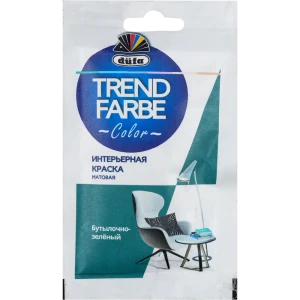 Краска для стен и потолков Trend Farbe цвет Бутылочно-зеленый 50 мл