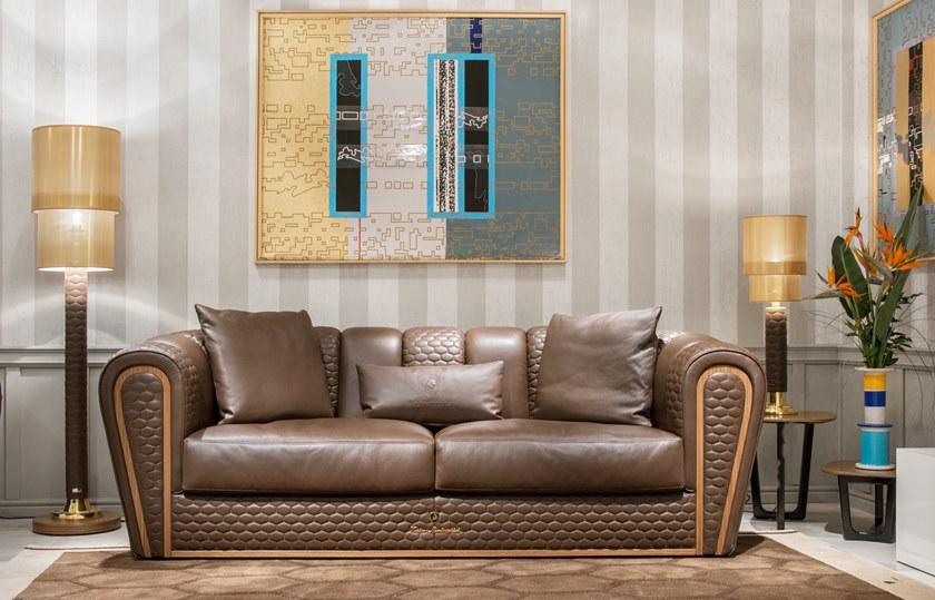 3-х местный кожаный диван Rita curve Santreyd sun-id-1417039 - Вид №1