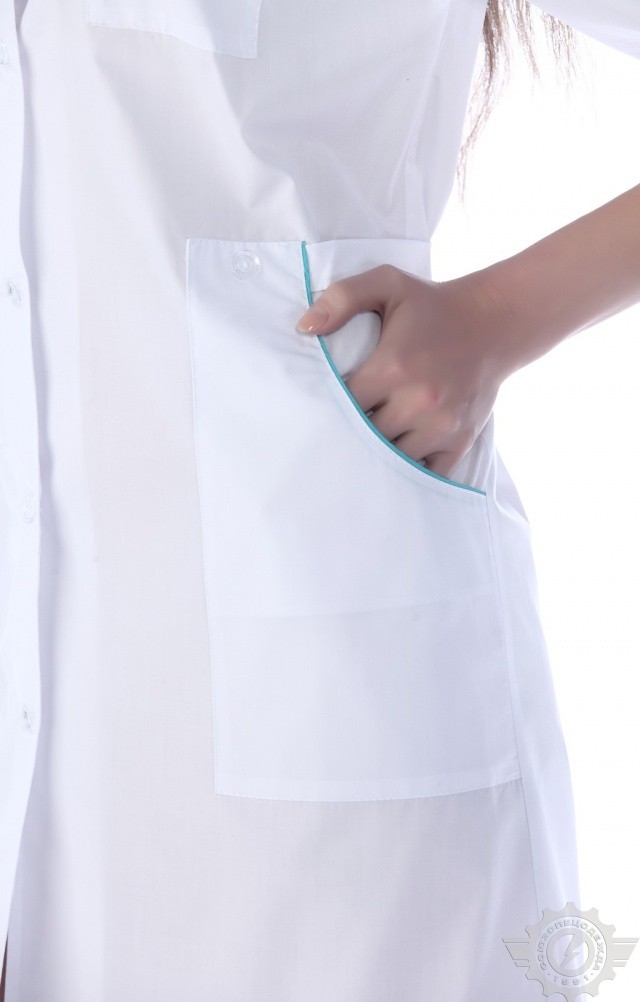 63618 Халат "Оксана"  Медицинская одежда  размер 52/158-164 Спецодежда  - Вид №5