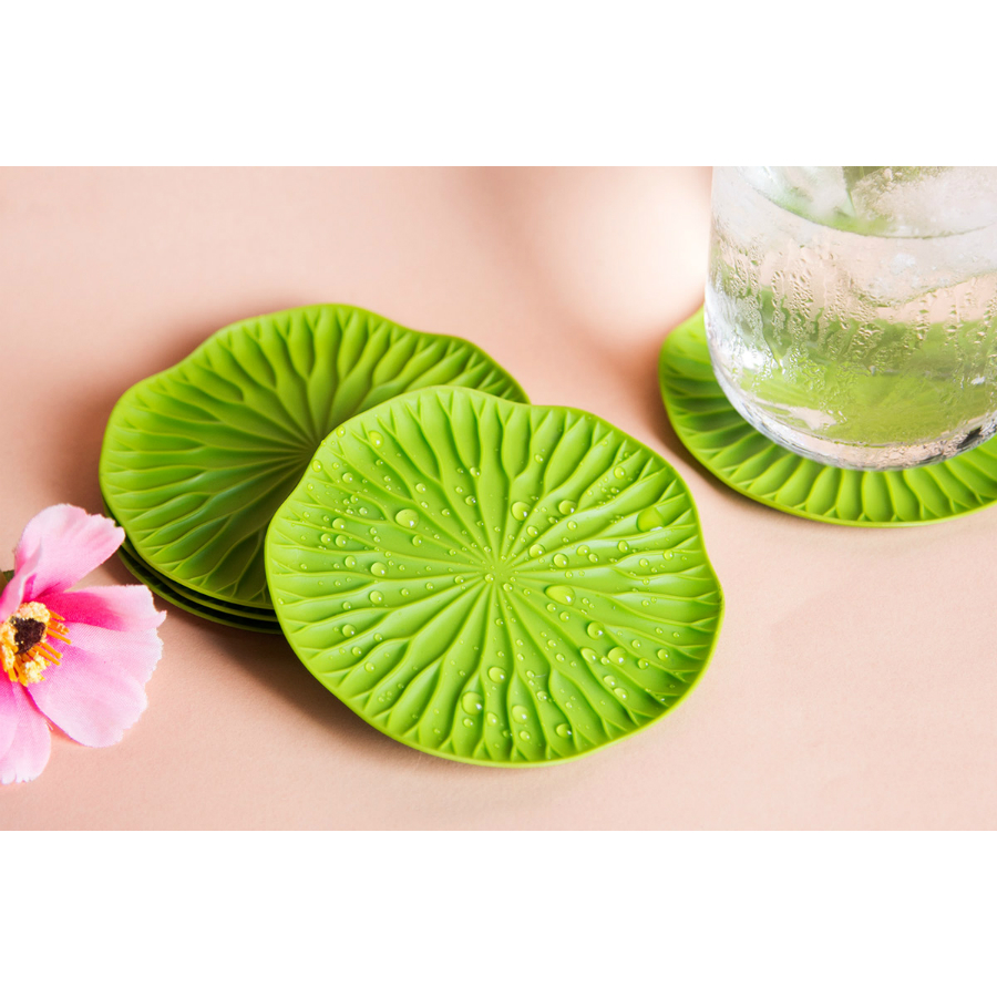 QL10165-GN Подставочная салфетка под стакан Пластмассовая Qualy Великобритания  - Вид №4