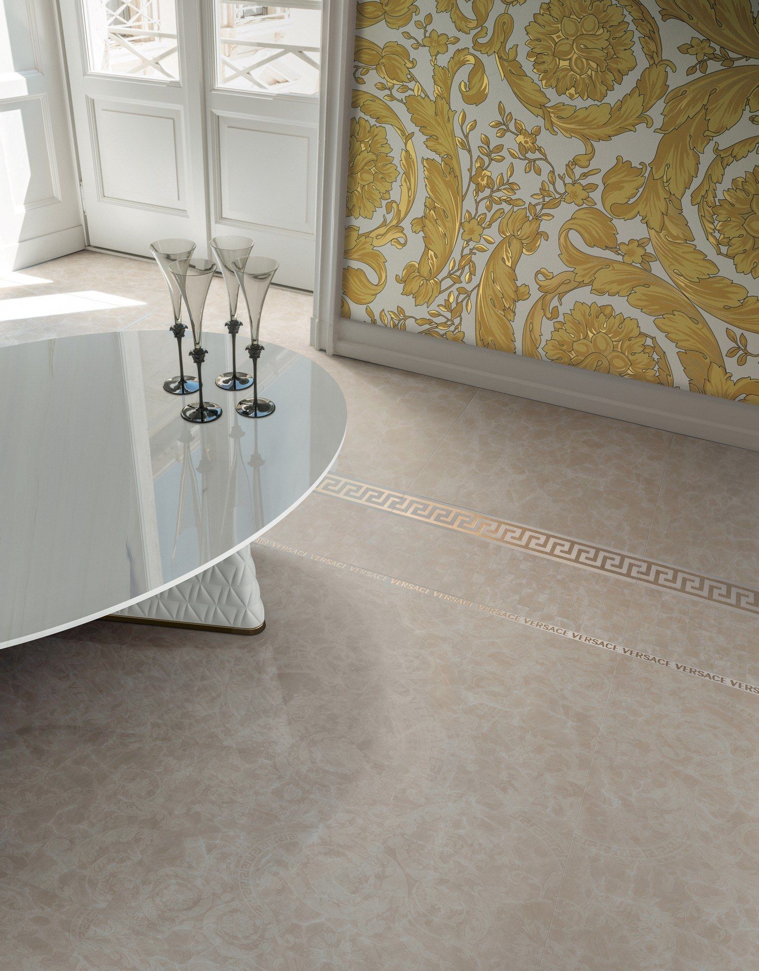Облицовка керамогранита для интерьера Versace Ceramics плакат ARCH-00070513 - Вид №1
