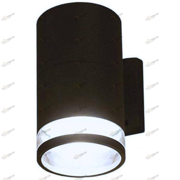 Уличный настенный светильник D 17 см графит Rock 3405 NOWODVORSKI ROCK 00-3895946 Черный