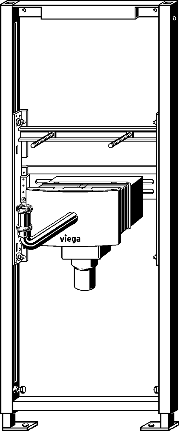 Системная техника  Viega Eco Plus  Элементы для умывальников VIEGA 734 831 Модель 8168 Santreyd  - Вид №1