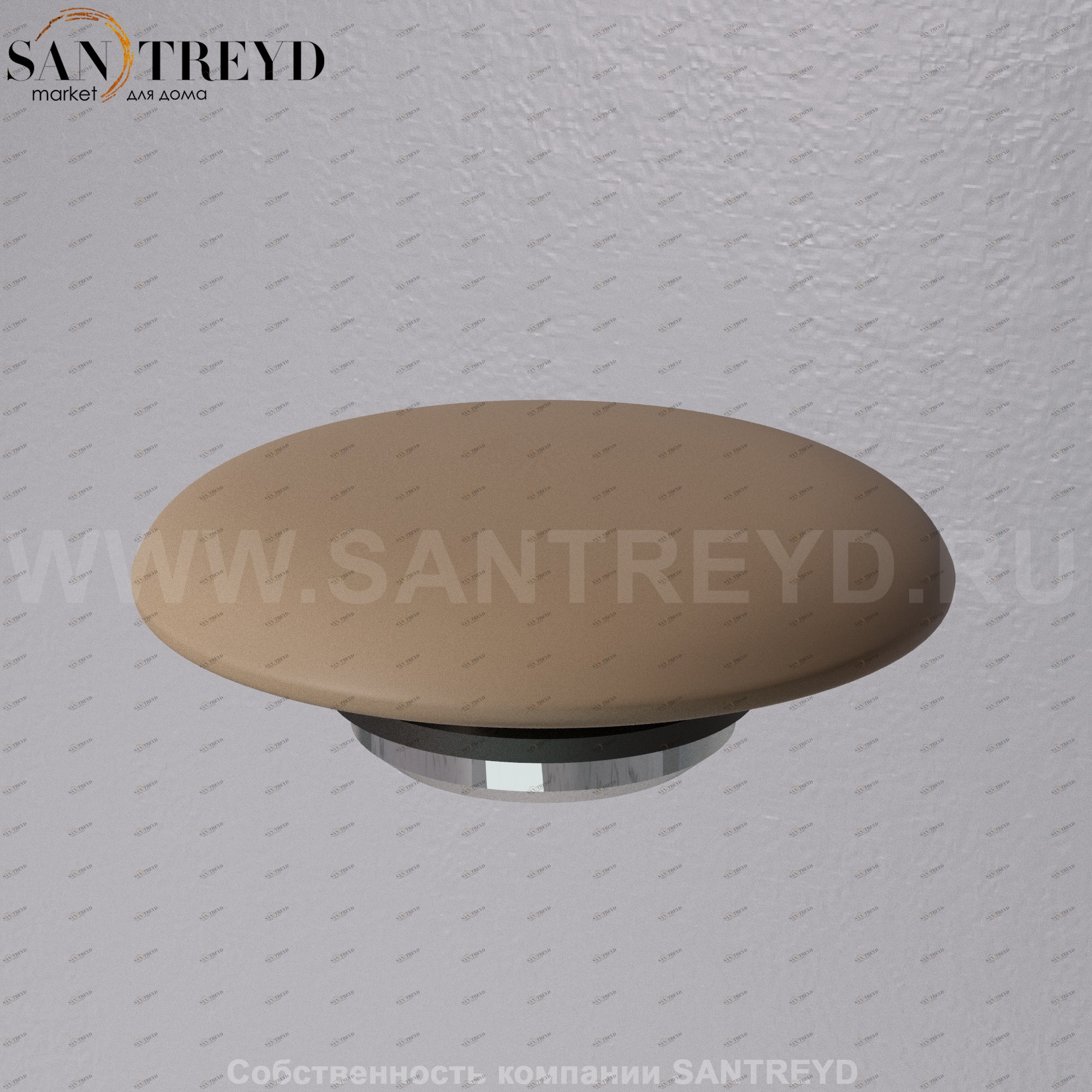 A038VX.132 Донный клапан с керамической накладкой с функцией Click-clack A. e. T. Italia RICAMBI Горчичный матовый AeT ITALIA