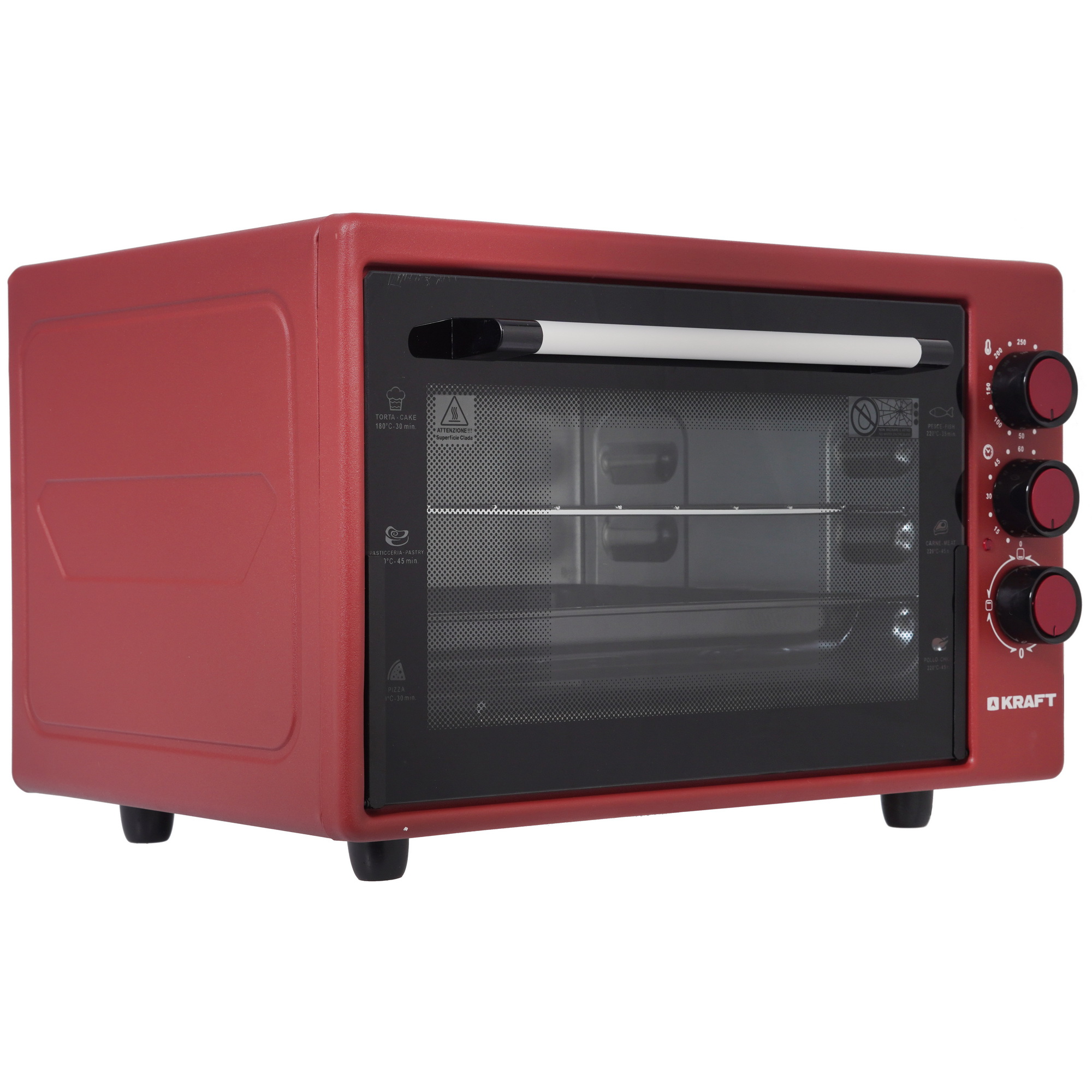 5333040 Мини-печь Kraft KF-MO 3200 R красный STDN-0097400 - Вид №1