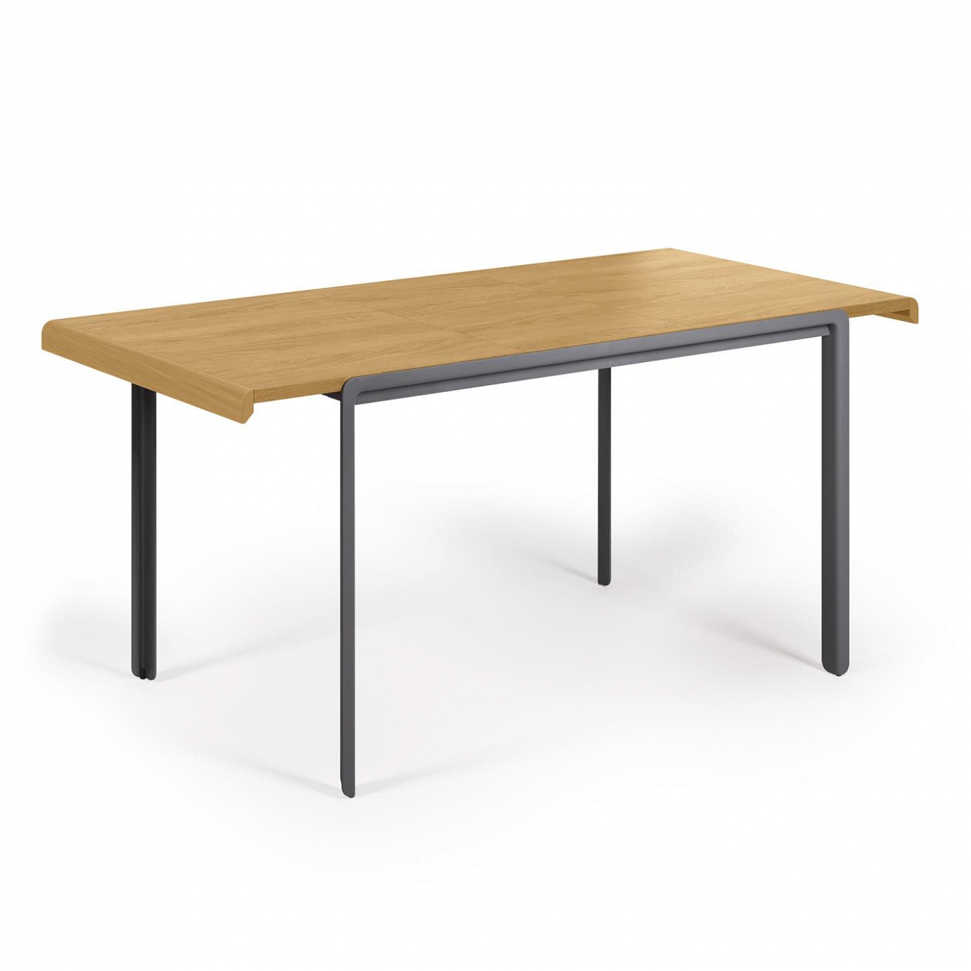 102271 Раздвижной стол с дубовым шпоном и стальными ножками120 (160) x 80 cm La Forma Nadyria  - Вид №5